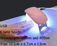 1 τεμ. Επαγγελματική MINI Φορητή λάμπα στεγνωτηρίου νυχιών USB Quick Dry, 3-χρωμη μπαταρία μακράς διαρκείας UV LED DIY Φωτιστικό μανικιούρ στυλ στυλό