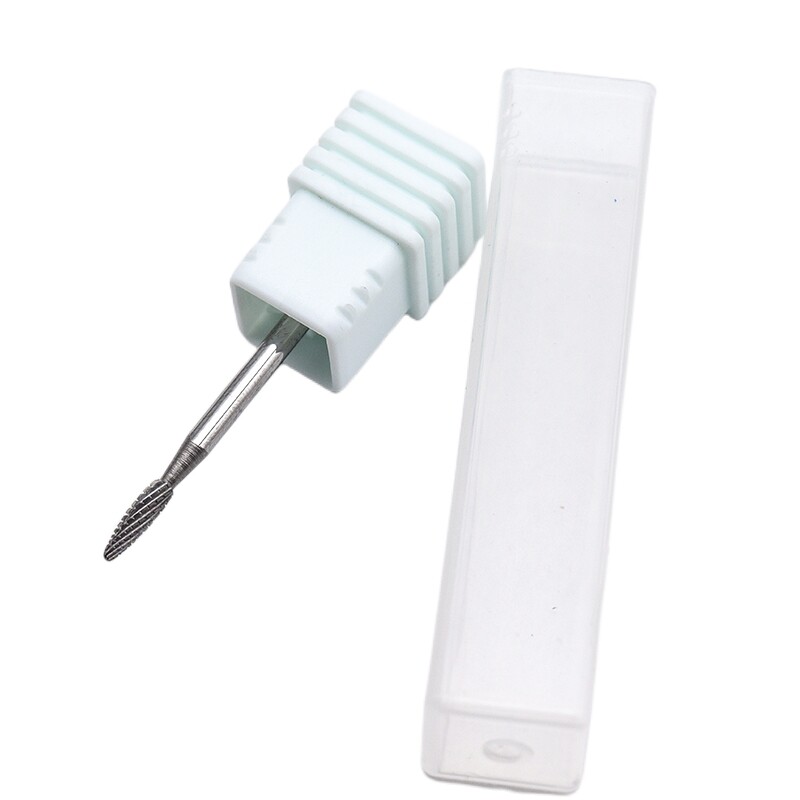 Μ Carbide Nail Drill Bits 3/32" Cuticle Clean Burr Nail Bit Περιστροφικοί κόφτες μανικιούρ Ηλεκτρικά τρυπάνια καρφιά αξεσουάρv