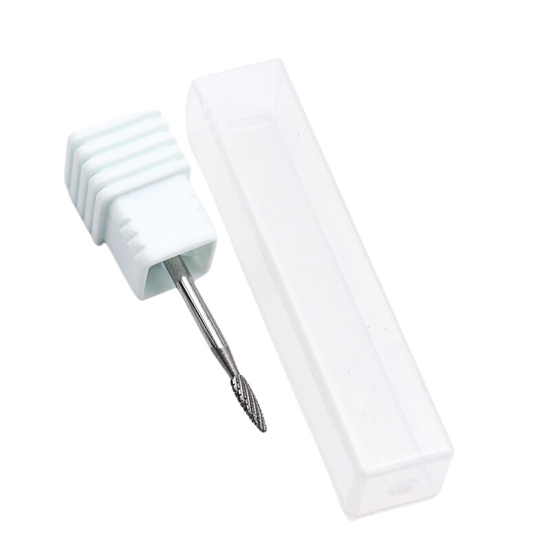 Μ Carbide Nail Drill Bits 3/32" Cuticle Clean Burr Nail Bit Περιστροφικοί κόφτες μανικιούρ Ηλεκτρικά τρυπάνια καρφιά αξεσουάρv