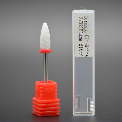 MAOHANG Burghie din ceramică pentru unghii din carbură de freza pentru burghiu electric accesoriu pentru mașină de manichiură îndepărtarea cuticulei de lac de gel