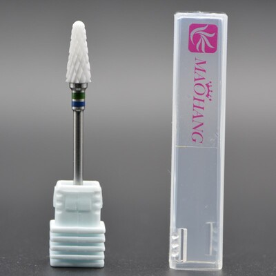 MAOHANG Burghie din ceramică pentru unghii din carbură de freza pentru burghiu electric accesoriu pentru mașină de manichiură îndepărtarea cuticulei de lac de gel