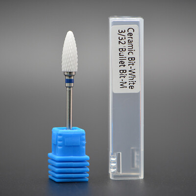 MAOHANG Burghie din ceramică pentru unghii din carbură de freza pentru burghiu electric accesoriu pentru mașină de manichiură îndepărtarea cuticulei de lac de gel