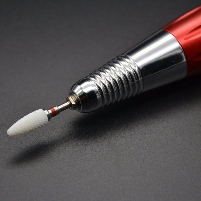 MAOHANG Burghie din ceramică pentru unghii din carbură de freza pentru burghiu electric accesoriu pentru mașină de manichiură îndepărtarea cuticulei de lac de gel