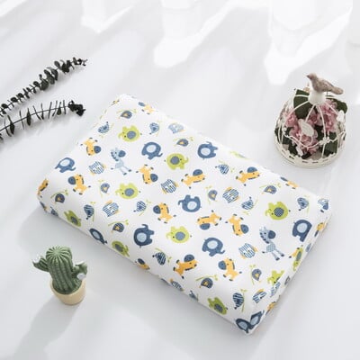 Γελοιογραφία Βαμβακερή Βρεφική Μαξιλαροθήκη Αναπνεύσιμη Παιδική Μαξιλαροθήκη Άνετη Παιδική Λάτεξ Προστατευτικό Κάλυμμα Φερμουάρ 27*44cm/30*50cm