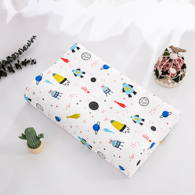 Γελοιογραφία Βαμβακερή Βρεφική Μαξιλαροθήκη Αναπνεύσιμη Παιδική Μαξιλαροθήκη Άνετη Παιδική Λάτεξ Προστατευτικό Κάλυμμα Φερμουάρ 27*44cm/30*50cm