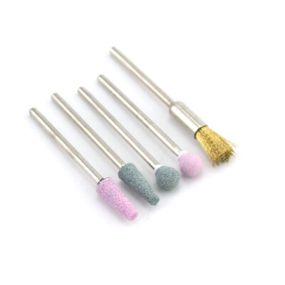 5 τμχ/Σετ Διαμαντένιο Τρυπάνι Νυχιών Φρέζες για Μανικιούρ Περιστροφικά Τρυπάνια από κεραμική Πέτρα σιλικόνης Τρυπάνια Εργαλεία Πεντικιούρ