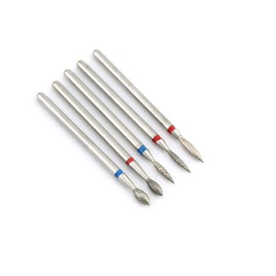 5 τμχ/Σετ Διαμαντένιο Τρυπάνι Νυχιών Φρέζες για Μανικιούρ Περιστροφικά Τρυπάνια από κεραμική Πέτρα σιλικόνης Τρυπάνια Εργαλεία Πεντικιούρ