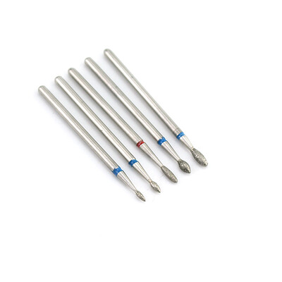 5 τμχ/Σετ Διαμαντένιο Τρυπάνι Νυχιών Φρέζες για Μανικιούρ Περιστροφικά Τρυπάνια από κεραμική Πέτρα σιλικόνης Τρυπάνια Εργαλεία Πεντικιούρ