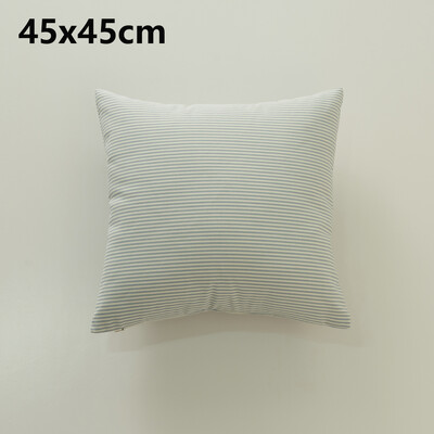 Karirana prugasta jastučna navlaka 30X50/45X45CM tamnoplava crna kava jastučnica auto stolica ukrasna pamučna jastučna navlaka