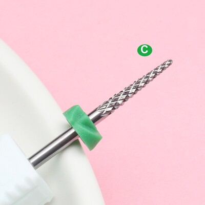 1 τμχ Επαγγελματικό τρυπάνι νυχιών από ατσάλι καρβιδίου βολφραμίου 3/32'' - Ασφαλές και αποτελεσματικό για μανικιούρ, πεντικιούρ, περιποίηση επιδερμίδας & τζελ