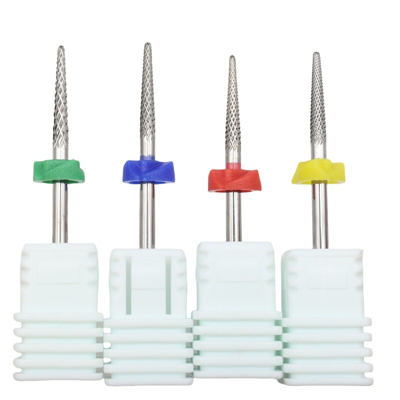 1 τμχ Επαγγελματικό τρυπάνι νυχιών από ατσάλι καρβιδίου βολφραμίου 3/32'' - Ασφαλές και αποτελεσματικό για μανικιούρ, πεντικιούρ, περιποίηση επιδερμίδας & τζελ