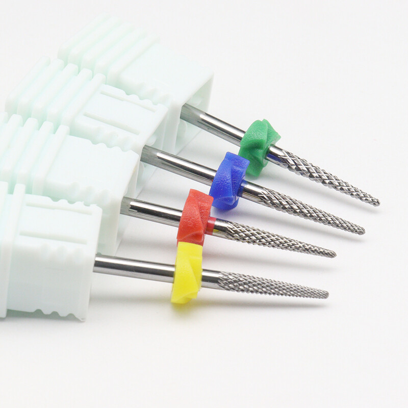 1 τμχ Επαγγελματικό τρυπάνι νυχιών από ατσάλι καρβιδίου βολφραμίου 3/32'' - Ασφαλές και αποτελεσματικό για μανικιούρ, πεντικιούρ, περιποίηση επιδερμίδας & τζελ