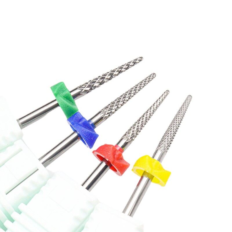 1 τμχ Επαγγελματικό τρυπάνι νυχιών από ατσάλι καρβιδίου βολφραμίου 3/32'' - Ασφαλές και αποτελεσματικό για μανικιούρ, πεντικιούρ, περιποίηση επιδερμίδας & τζελ