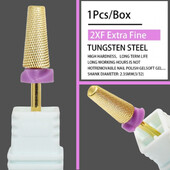 Νέο χρυσό 2Way 5 ΣΕ 1 Καρβίδιο πολλαπλών λειτουργιών Στρογγυλό τρυπάνι καρβιδίου βολφραμίου καρφί άλεσης διπλής χρήσης