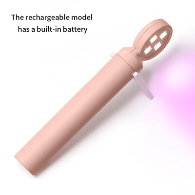 LINMANDA Mini UV Light Lamp Φακός 12W UV Gel Glue Λαμπτήρας πολυμερισμού Χειρός επαναφορτιζόμενος USB UV LED Φωτιστικό γρήγορου στεγνώματος