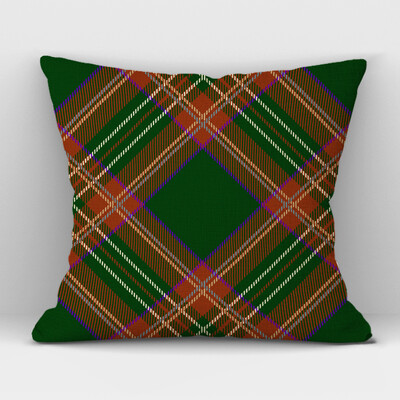 Καρό Γεωμετρικό Κάλυμμα Μαξιλαριού Λινό Υψηλής ποιότητας Πράσινο Κόκκινο Καρό Διακοσμητικό Κάλυμμα Μαξιλαριού Καναπέ Γραφείου σπιτιού 45CMx45CM
