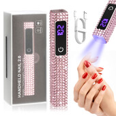 Prijenosna ručna mini lampa za nokte za sve gel lakove, brzo sušenje, punjiva USB mašina za sušenje noktiju UV LED lampa za nokte s dijamantom