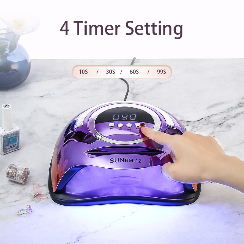 320W LED svjetiljka za sušenje noktiju Profesionalna UV lampa za nokte za manikuru noktiju 72 kuglice brzo sušenje gel laka galvanizirana lampa za sušenje