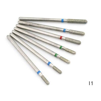 Set de burghie cu diamante pentru unghii, 7 buc, freze electrice pentru cuticule 3/32 pile pentru unghii, ceramica, freza pentru unghii, pedichiura, manichiura, unelte pentru unghii