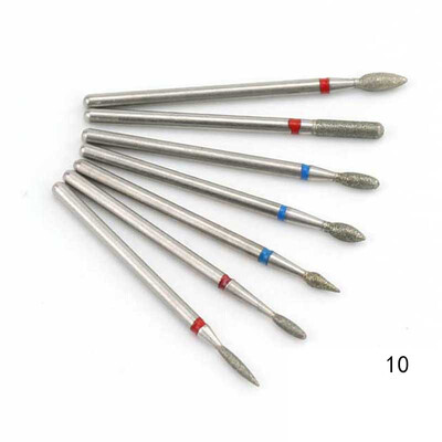 Set de burghie cu diamante pentru unghii, 7 buc, freze electrice pentru cuticule 3/32 pile pentru unghii, ceramica, freza pentru unghii, pedichiura, manichiura, unelte pentru unghii