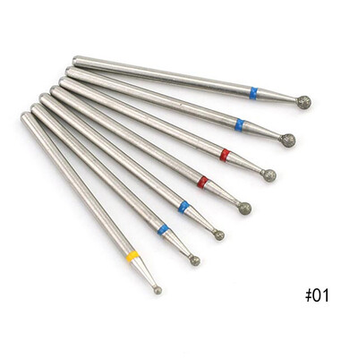 Set de burghie cu diamante pentru unghii, 7 buc, freze electrice pentru cuticule 3/32 pile pentru unghii, ceramica, freza pentru unghii, pedichiura, manichiura, unelte pentru unghii