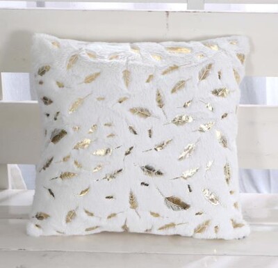 Χρυσά πουπουλένια καλύμματα μαξιλαριού Διακόσμηση Κάλυμμα μαξιλαριού για καναπέ σαλονιού Σπίτι βελούδινο ριχτάρι μαξιλαροθήκη σκανδιναβικής διακόσμησης