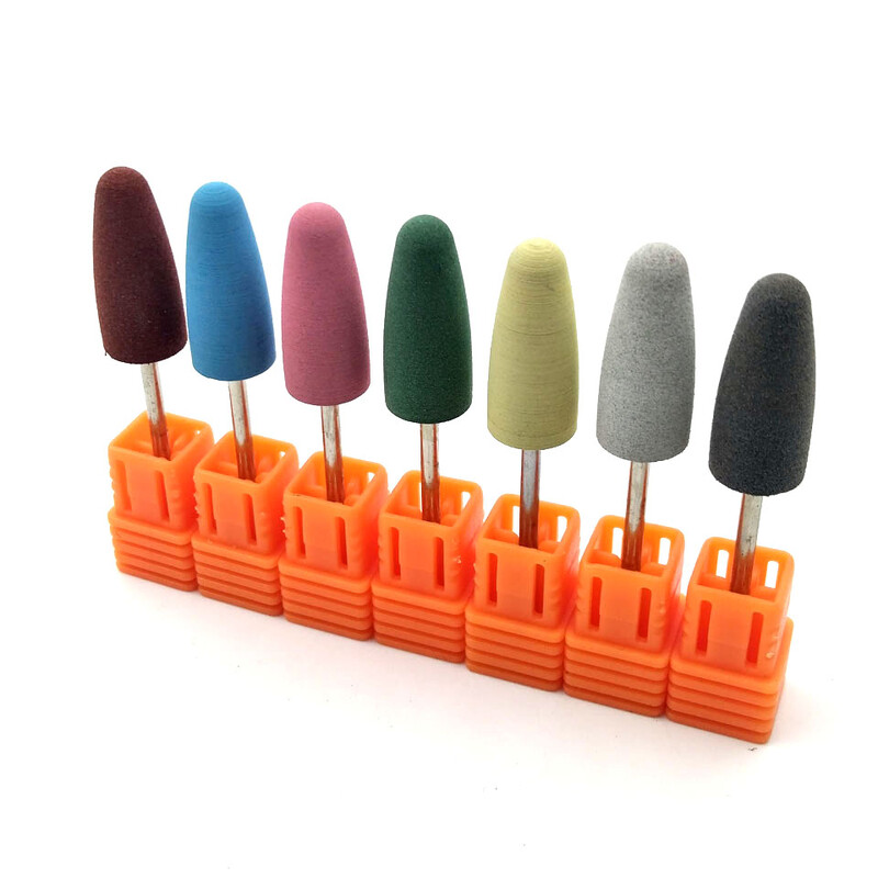 Τρυπάνι για πεντικιούρ σιλικόνης HYTOOS 12*24mm 3/32" Περιστροφικές γρέζες για αξεσουάρ τρυπανιού μανικιούρ Εργαλεία στίλβωσης ποδιών-F1024K