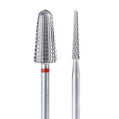 1 τμχ Ασημένιο τρυπάνι νυχιών 2 δρόμων Ασφαλείας Τρυπάνι νυχιών από χάλυβα βολφραμίου γενικής χρήσης για γρήγορα και ανώδυνα νύχια - αριστερά και δεξιά