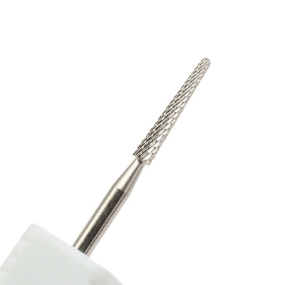 1 τμχ Ασημένιο τρυπάνι νυχιών 2 δρόμων Ασφαλείας Τρυπάνι νυχιών από χάλυβα βολφραμίου γενικής χρήσης για γρήγορα και ανώδυνα νύχια - αριστερά και δεξιά