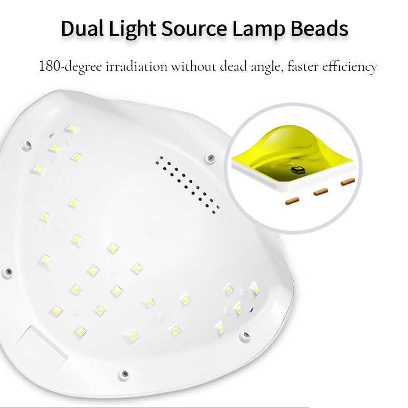 Στεγνωτήρα νυχιών Gel Βερνίκι νυχιών Ωρίμανση LED UV φως με 4 χρονόμετρα Αυτόματος αισθητήρας οθόνη LCD Επαγγελματικό αξεσουάρ Nail Art Tools