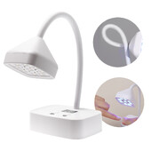 Mini lampă UV LED pentru unghii, reîncărcabilă, 27W, lumină UV pentru unghii cu gel, uscător de unghii portabil, fără fir, lampă rotativă de 360° pentru polimerizare lac