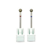 Σετ καρφιών σε σχήμα μπάλας 5,0 χιλιοστών (συσκευασία 2 τεμ.) Διαμαντένιο φρέζα μεσαίου λεπτού λεπτού λεπτού κομματιού Clean για εργαλεία νυχιών για μανικιούρ πεντικιούρ