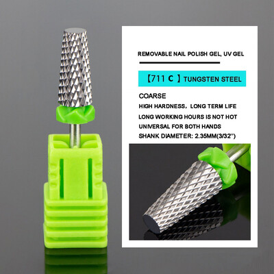 5 az 1-ben Volfrámacél keresztfogú körömfúró manikűrreszelő körömvágó akril vagy kemény gél körömlakk eltávolítása fúrófej