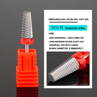5 az 1-ben Volfrámacél keresztfogú körömfúró manikűrreszelő körömvágó akril vagy kemény gél körömlakk eltávolítása fúrófej