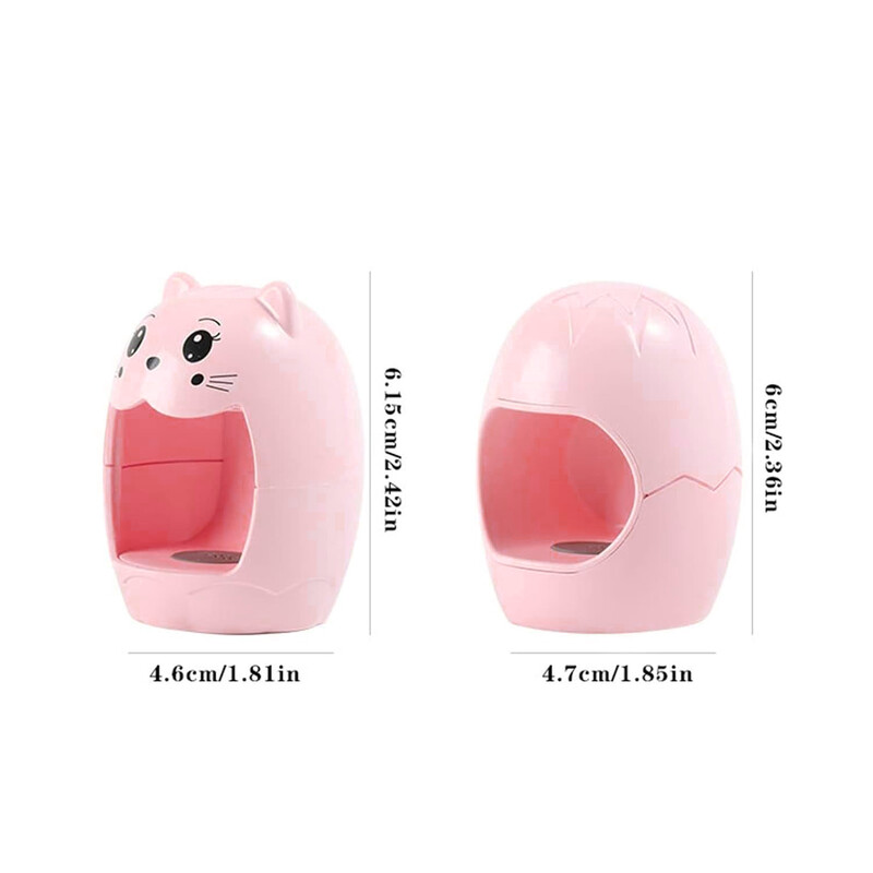 LULAA Mini UV LED lampa u obliku slatke mačke, brzo sušenje, prijenosna svjetiljka za nokte Kućni salon Lampa za sušenje gela za umjetnike noktiju DIY