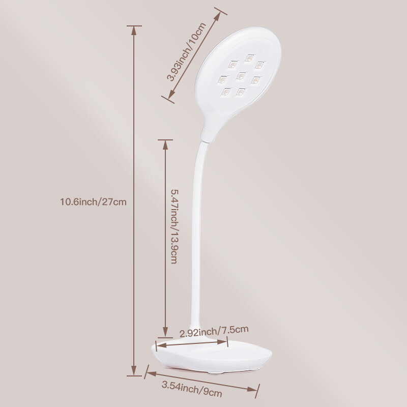 Uscător de unghii alb de birou UV LED 16W Lampă cu manevrare gratuită Unelte de manichiură pentru arta unghiilor Design Lumină de întărire cu uscare rapidă pentru lac cu gel