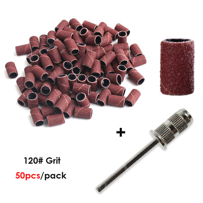 Σετ εργαλείων πεντικιούρ 100/50 τμχ Λυπαντικές τάπες για ηλεκτρικό μηχάνημα μανικιούρ 180/120/80 Τρυπάνι νυχιών λείανσης λίμες λείανσης Σετ εργαλείων πεντικιούρ BEND261