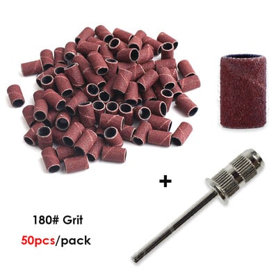 Σετ εργαλείων πεντικιούρ 100/50 τμχ Λυπαντικές τάπες για ηλεκτρικό μηχάνημα μανικιούρ 180/120/80 Τρυπάνι νυχιών λείανσης λίμες λείανσης Σετ εργαλείων πεντικιούρ BEND261