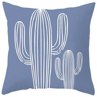 Κάλυμμα μαξιλαριού μαξιλαριού καναπέ από ύφασμα σπιτιού εκτύπωσης ροδακινί, αφηρημένη γεωμετρική μαξιλαροθήκη Nordic Blue Purple