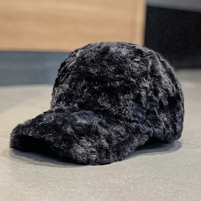 Ženske jesenske i zimske kape s janjećim puhom, jednostavne jednobojne, mekane, ležerne, japanske sjenile za sunce, tople bejzbolske kape Gorros