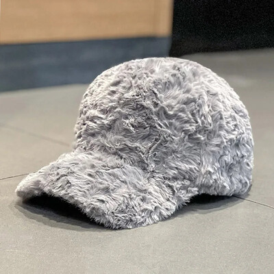 Ženske jesenske i zimske kape s janjećim puhom, jednostavne jednobojne, mekane, ležerne, japanske sjenile za sunce, tople bejzbolske kape Gorros