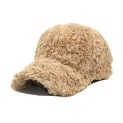 Ženske jesenske i zimske kape s janjećim puhom, jednostavne jednobojne, mekane, ležerne, japanske sjenile za sunce, tople bejzbolske kape Gorros