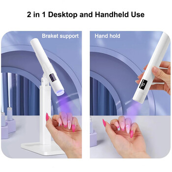 Mini Nails Drying Light UV LED Λάμπα νυχιών Μίνι UV με βάση για μανικιούρ Φορητή λάμπα στεγνωτηρίου νυχιών Επαγγελματική υπεριώδη