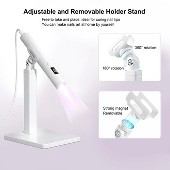 Mini Nails Drying Light UV LED Λάμπα νυχιών Μίνι UV με βάση για μανικιούρ Φορητή λάμπα στεγνωτηρίου νυχιών Επαγγελματική υπεριώδη