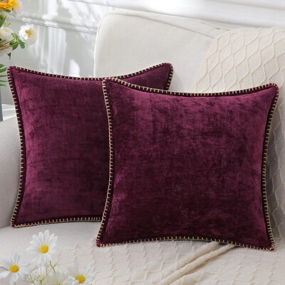 Κάλυμμα μαξιλαριού Kitinjoy Chenille 45x45cm Κάλυμμα μαξιλαριού μαλακό ριχτάρι Διακοσμητική τετράγωνη μαξιλαροθήκη για καναπέ-κρεβάτι Μαξιλαροθήκη50x50