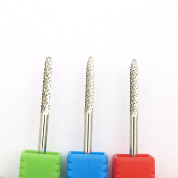 1 τεμ. Ασημί Pro carbide Nail Drill Bits Nail Art Electric Drill Machine Files Nail Art Tools κόβουν και γυαλίζουν το κάτω μέρος του νυχιού