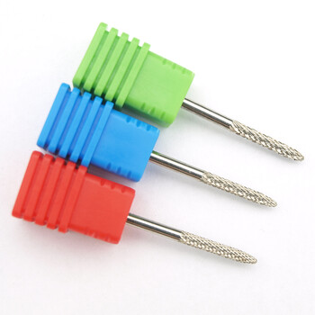 1 τεμ. Ασημί Pro carbide Nail Drill Bits Nail Art Electric Drill Machine Files Nail Art Tools κόβουν και γυαλίζουν το κάτω μέρος του νυχιού