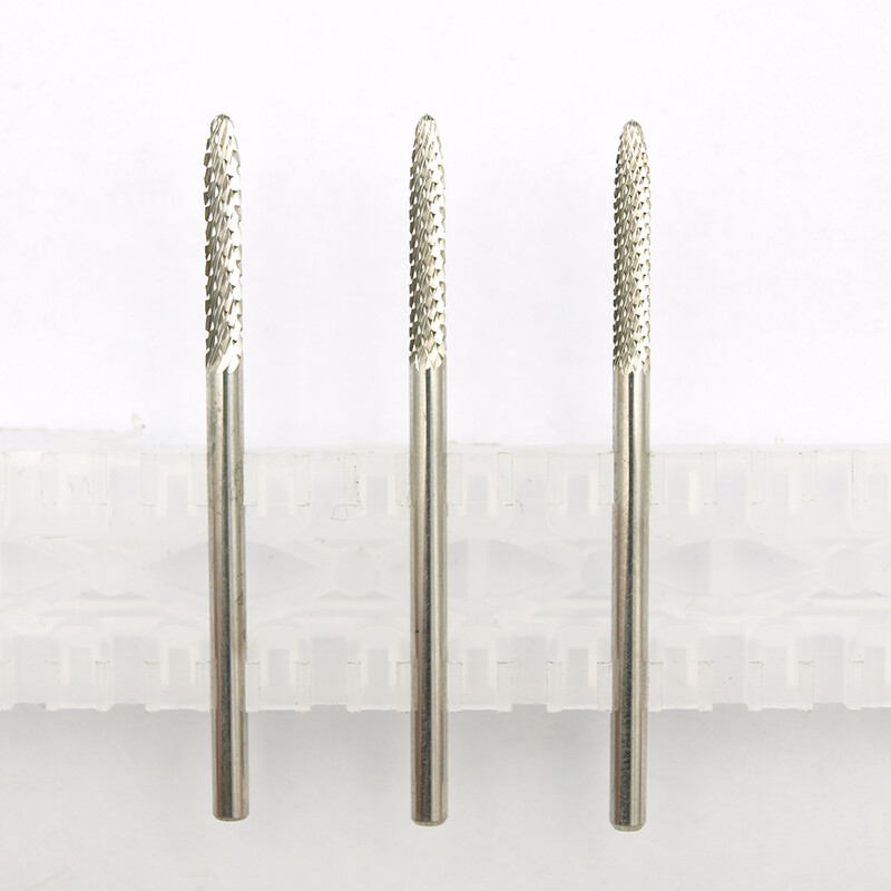 1db Silver Pro keményfém körömfúrók körömdíszítés elektromos fúrógép reszelők körömdíszítő szerszámok vágás és polírozás a köröm alján