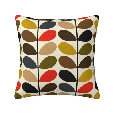 Ziemeļvalstu Orla Kiely Abstract vairāku kātu spilvenu pārvalks mīksts vidus gadsimta skandināvu ģeometriskais spilvendrāna