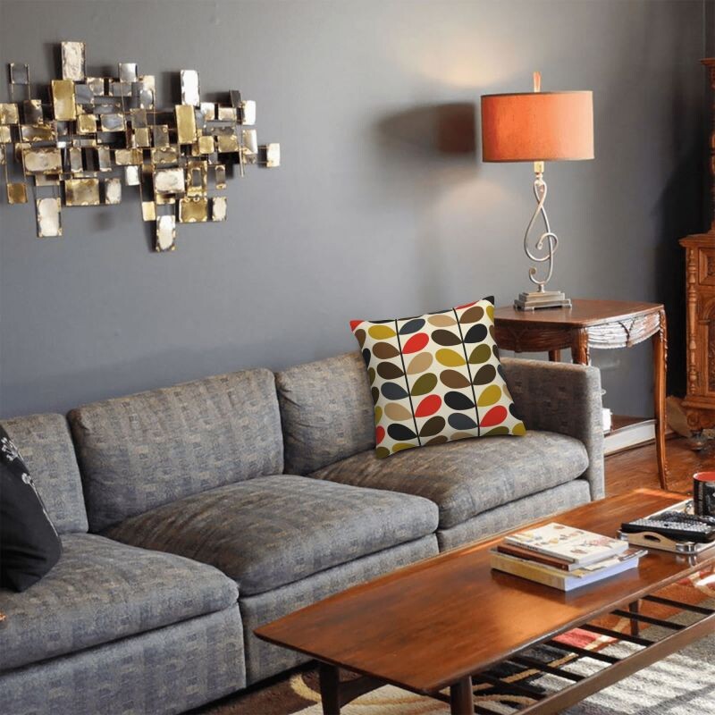 Husă de pernă nordică Orla Kiely, abstractă, cu tulpini multiple